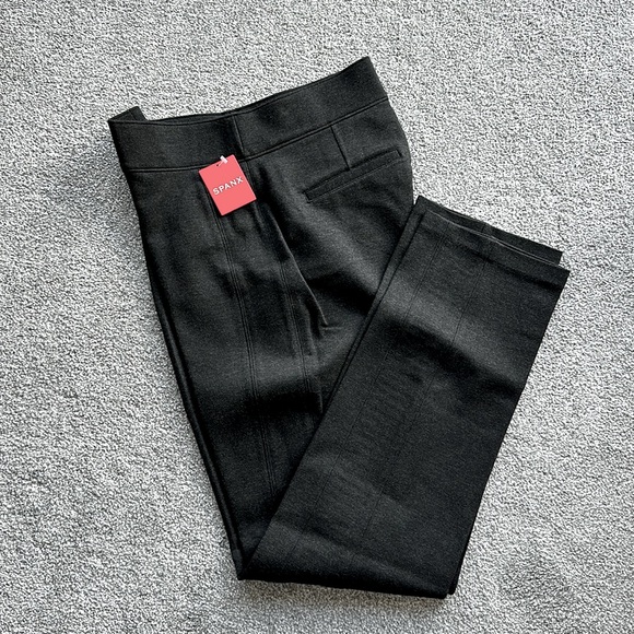 Spanx - The Perfect Pant, Slim Straight Charcoal Heather - Picture 1 of 2